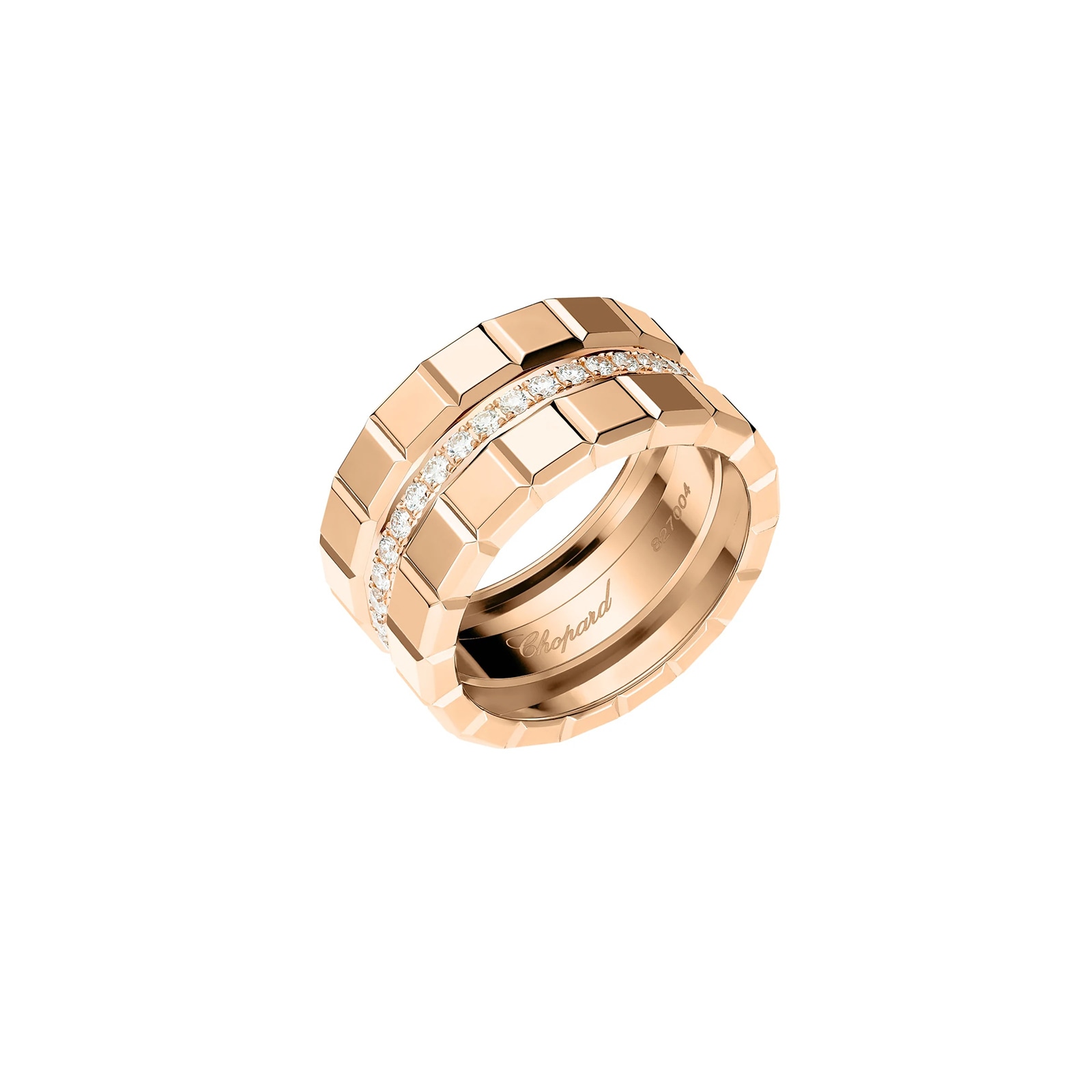 Chopard Ice Cube Ring, Ethical Rose Gold, Diamonds