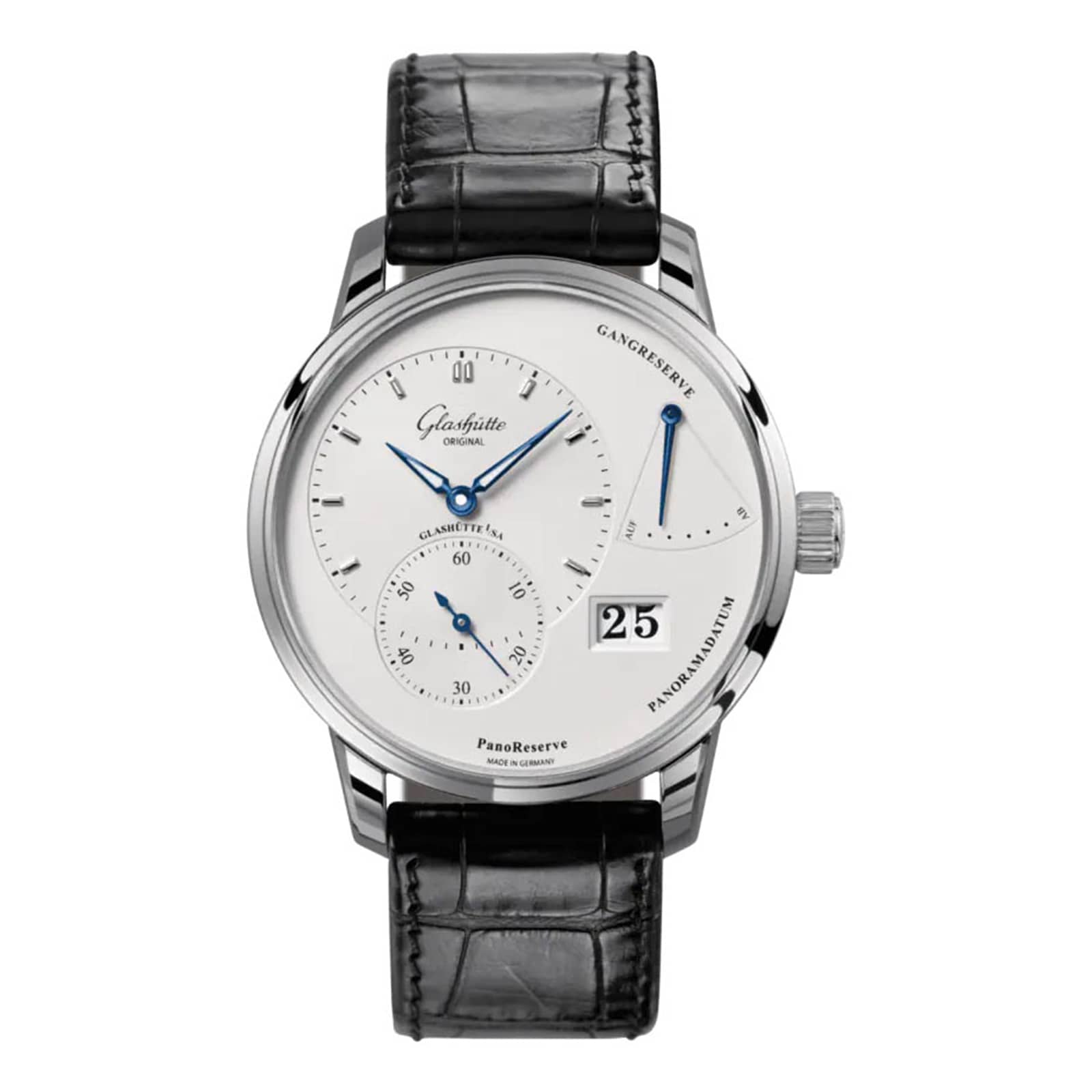 Glashutte Original PanoReserve 40mm Mens Watch White Glashutte Original PanoReserve 40mm Mens Watch White