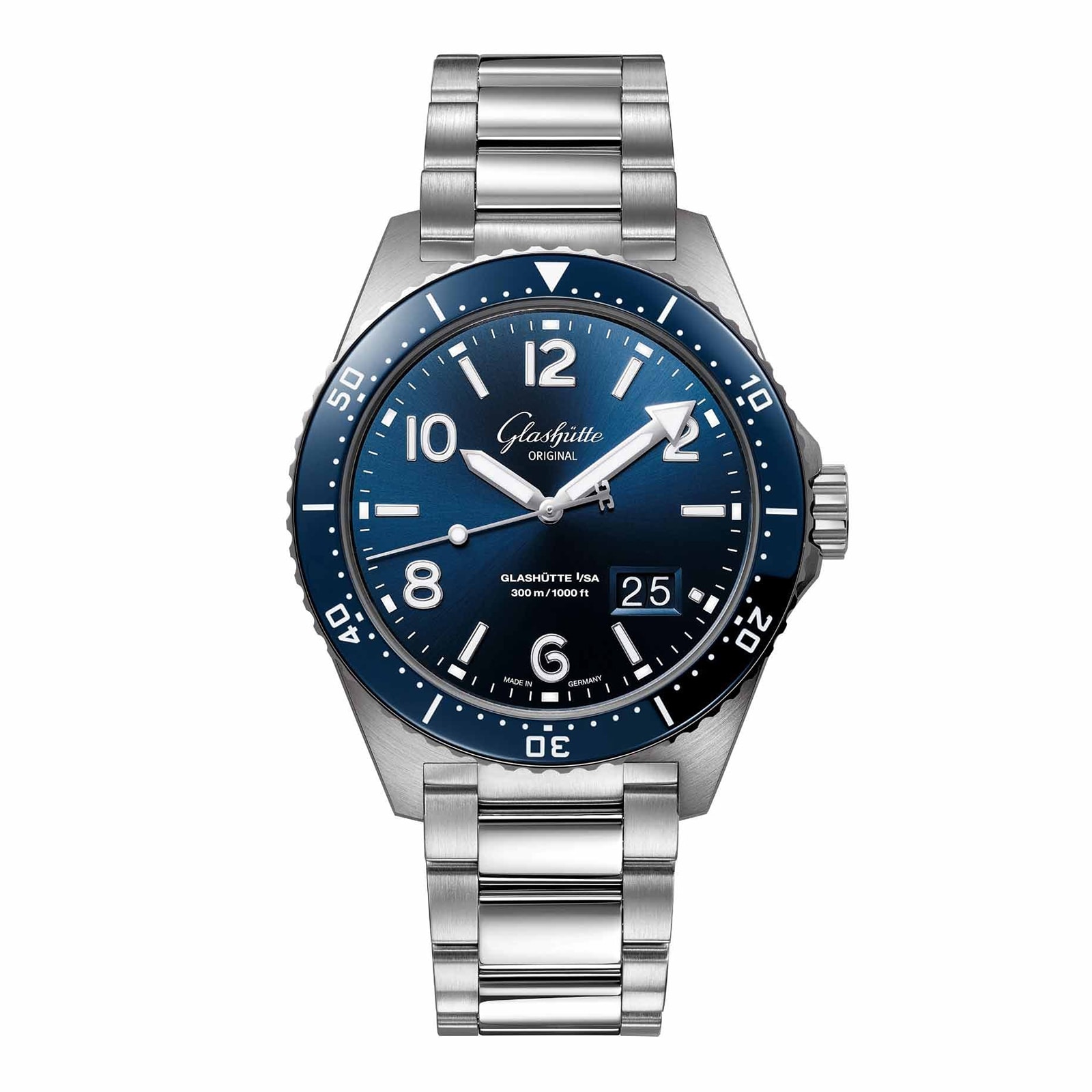 Glashutte Original SeaQ Panorama Date 43.2mm Mens Watch Blue Glashutte Original SeaQ Panorama Date 43.2mm Mens Watch Blue