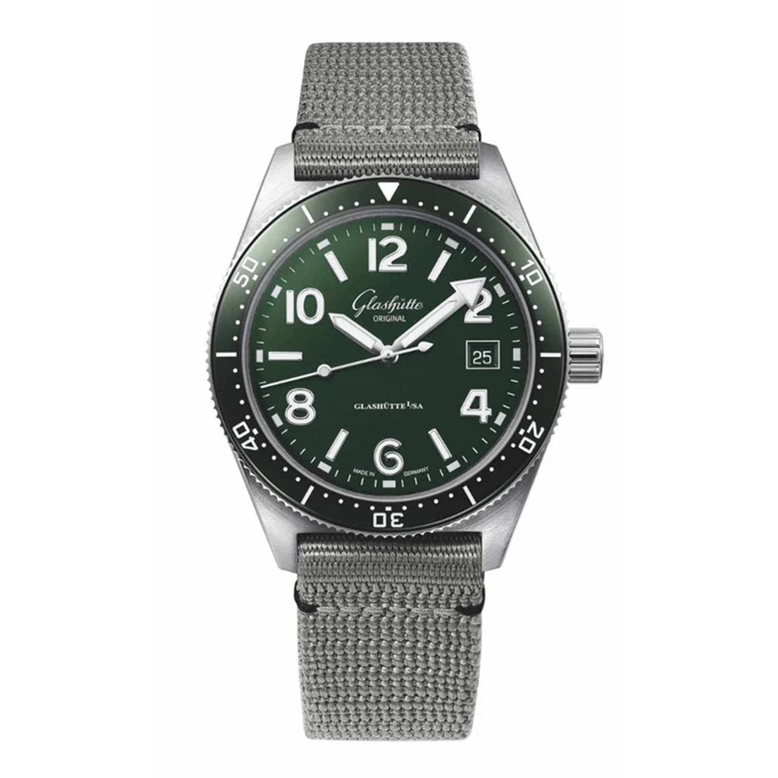 Glashutte Original SeaQ 39.5mm Mens Watch Green Glashutte Original SeaQ 39.5mm Mens Watch Green