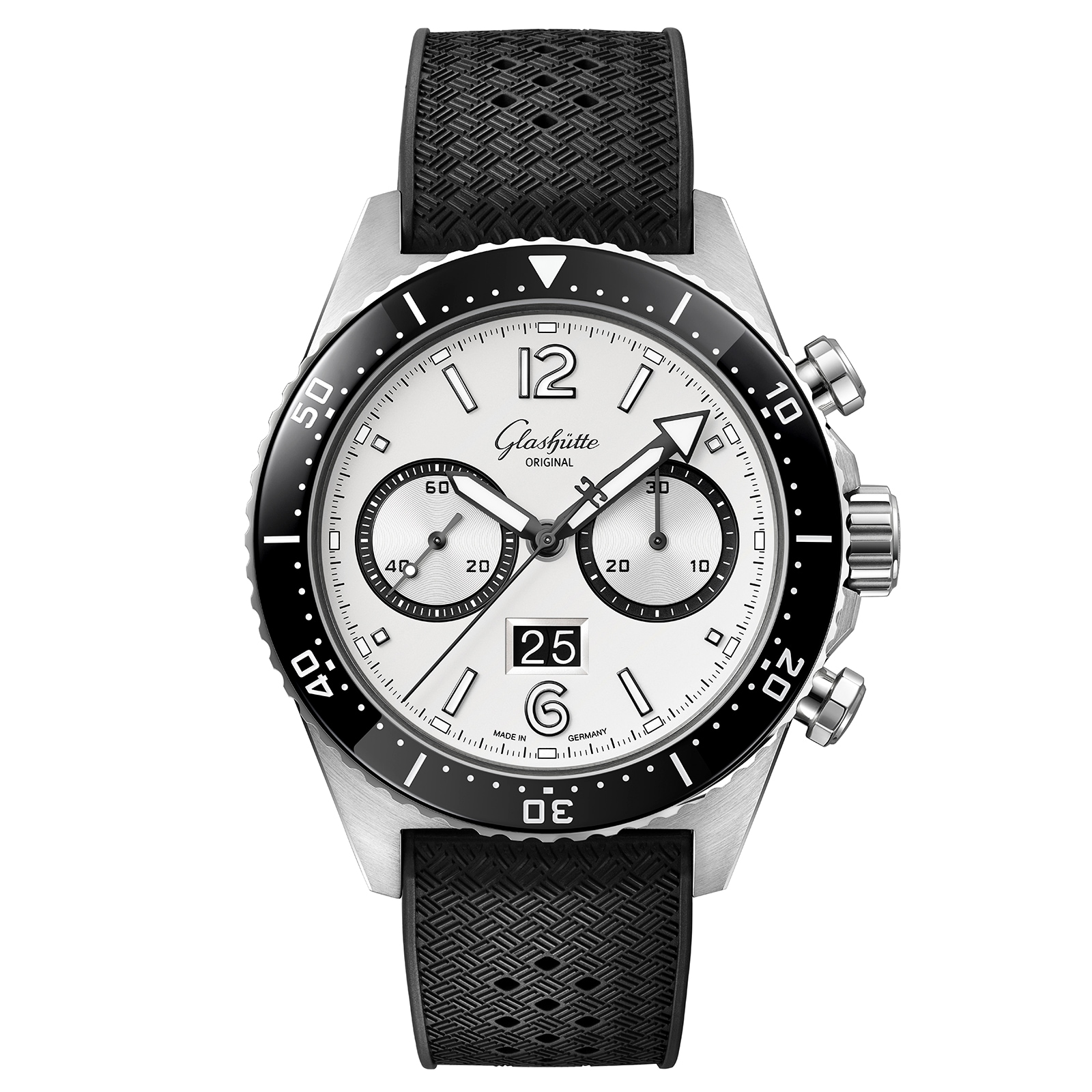 Glashutte Original SeaQ Chronograph 43mm Mens Watch Rubber Strap Glashutte Original SeaQ Chronograph 43mm Mens Watch Rubber Strap