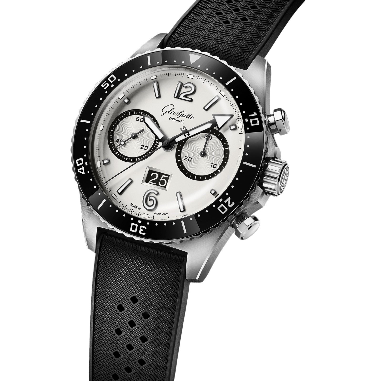 Glashutte Original SeaQ Chronograph 43mm Mens Watch Rubber Strap Glashutte Original SeaQ Chronograph 43mm Mens Watch Rubber Strap