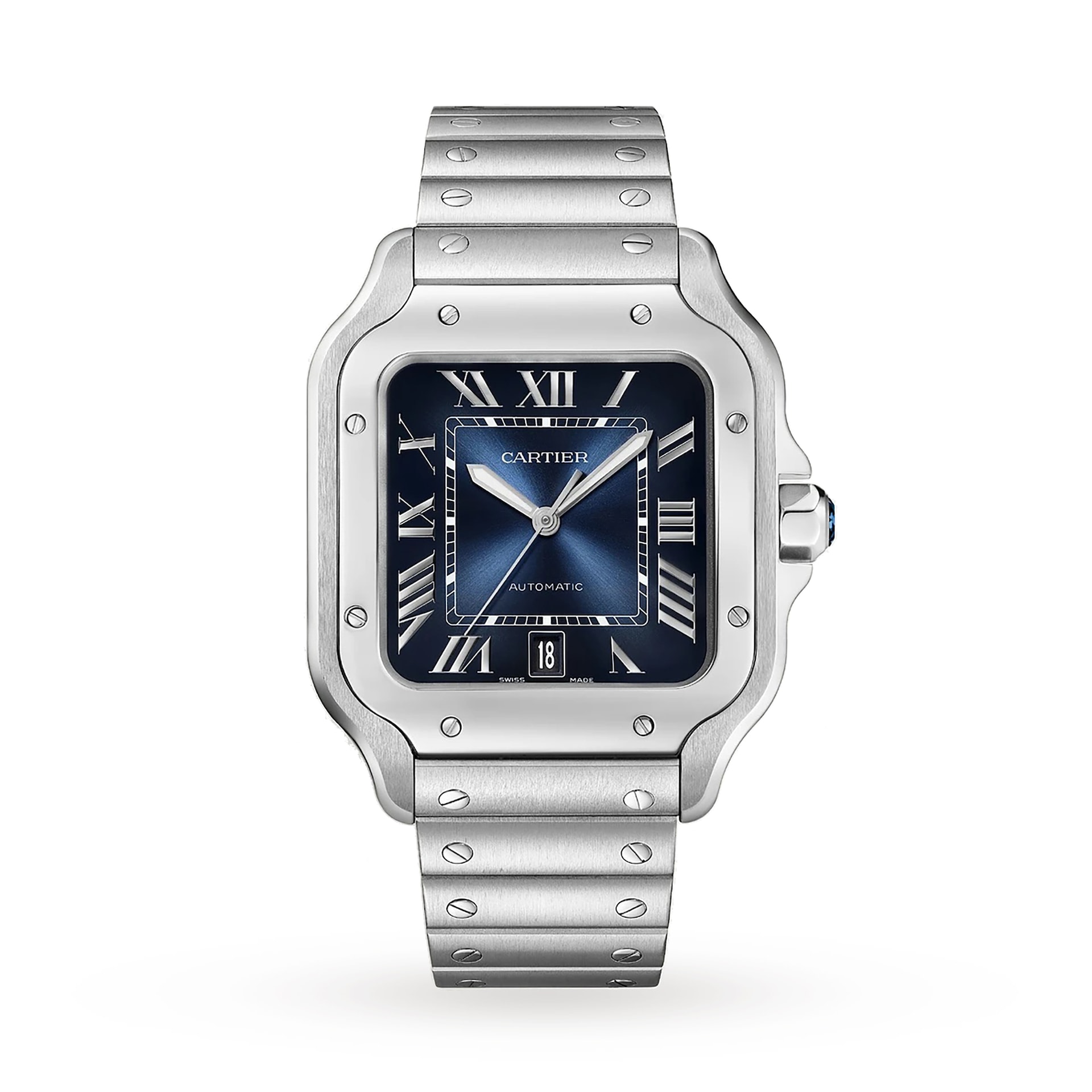 Cartier Santos De Cartier Watch, Large Model, Automatic Winding, Steel Case Cartier Santos De Cartier Watch, Large Model, Automatic Winding, Steel Case