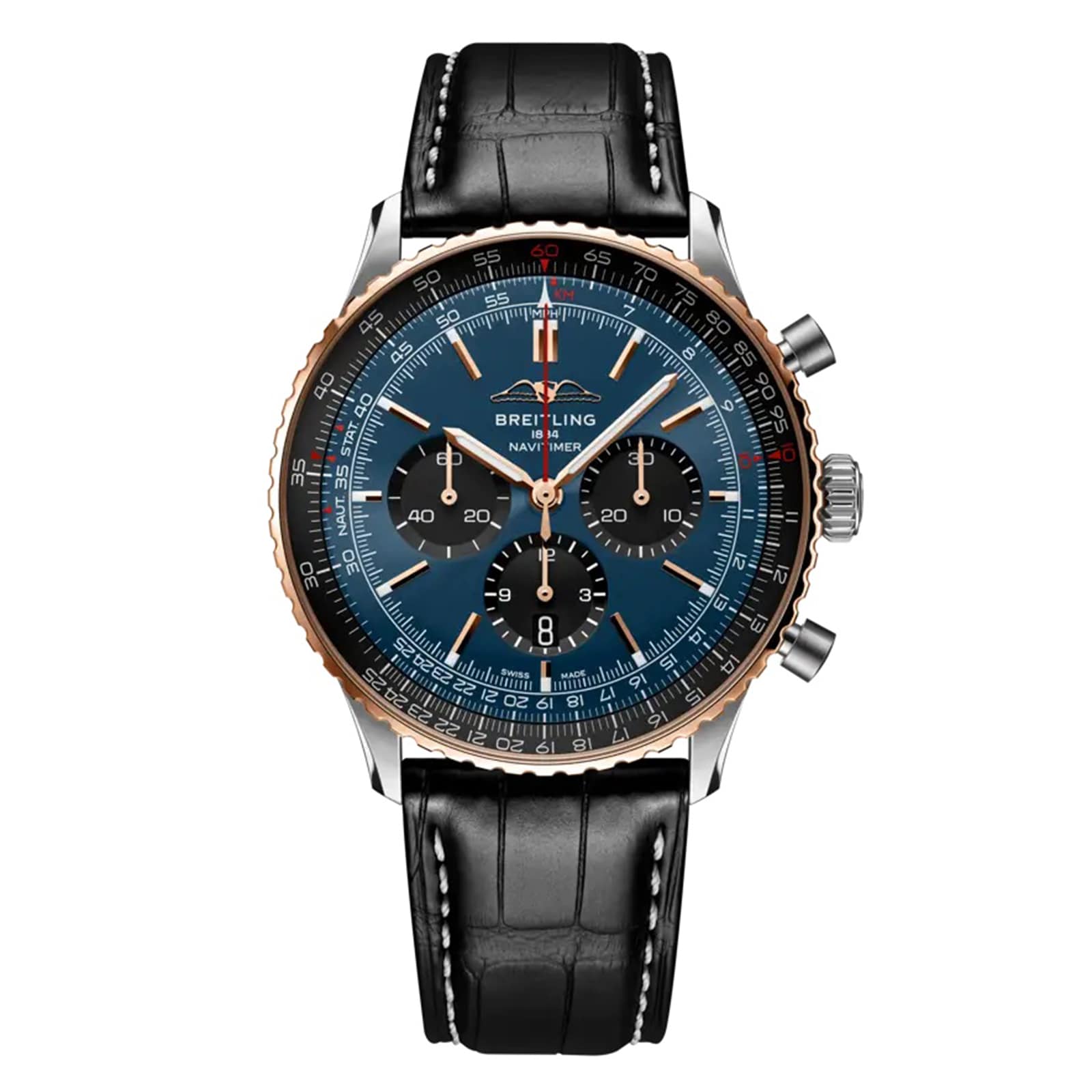 Breitling Navitimer Chronograph Automatic US Exclusive 46mm Mens Watch Blue