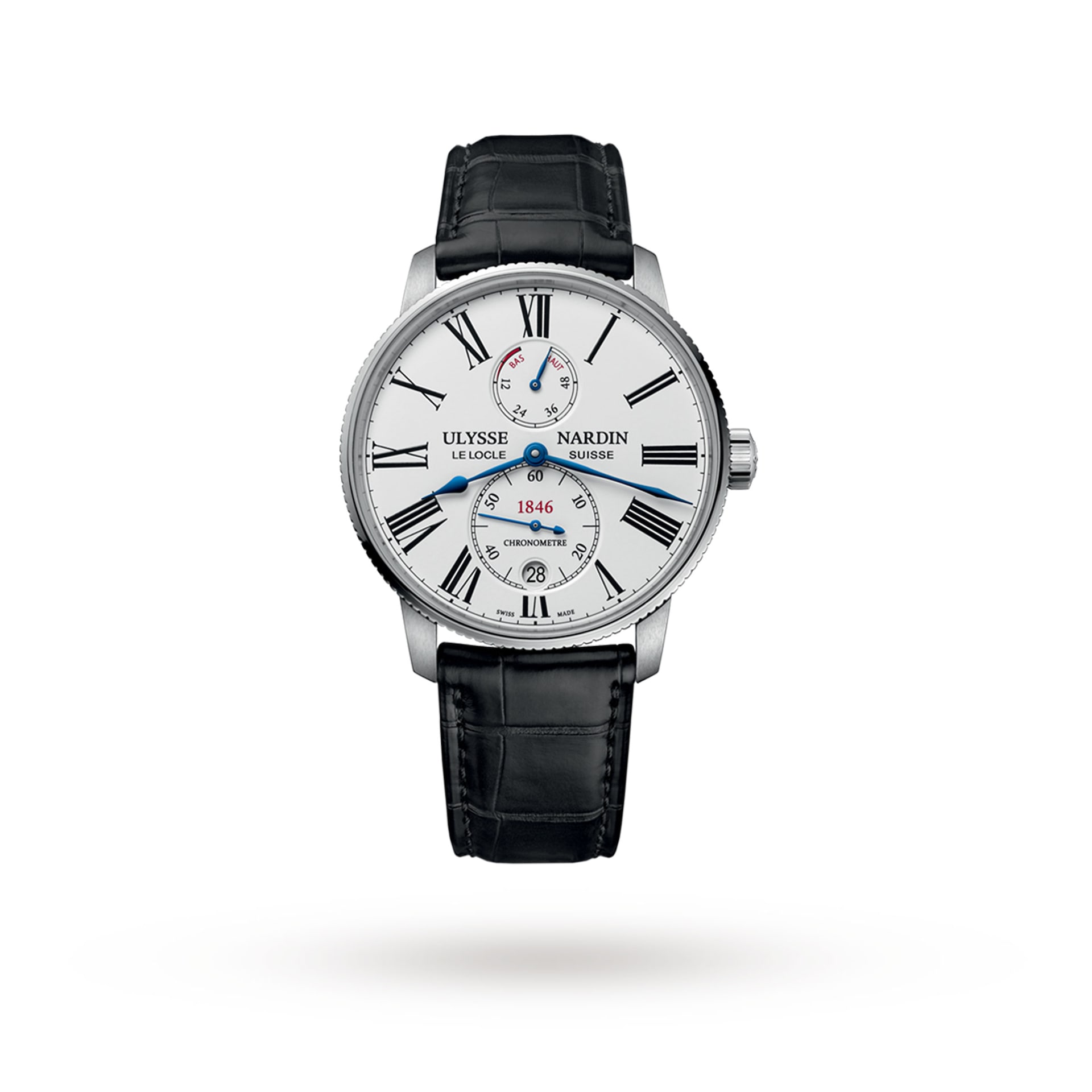 Ulysse Nardin Marine Torpilleur 42mm Stainless Steel Case And Bezel