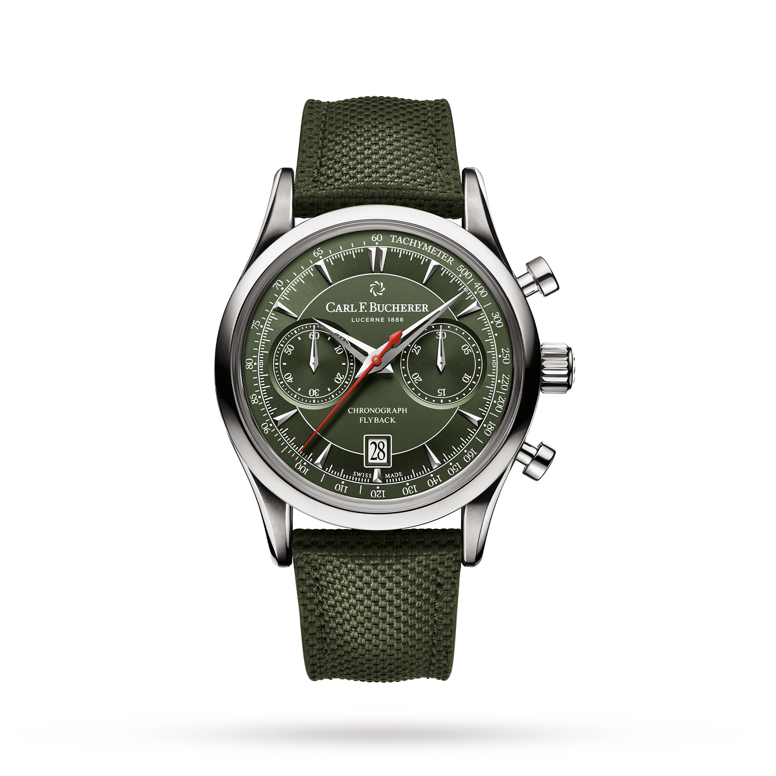 Carl F Bucherer Manero Flyback 43mm Mens Watch Green Carl F Bucherer Manero Flyback 43mm Mens Watch Green